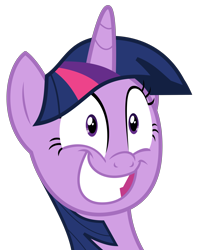 Size: 4000x4990 | Tagged: safe, artist:keronianniroro, imported from derpibooru, twilight sparkle, alicorn, pony, top bolt, absurd resolution, female, grin, happy, mare, shocked, simple background, smiling, solo, squee, transparent background, twilight sparkle (alicorn), vector