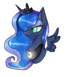 Size: 354x400 | Tagged: safe, artist:dragon9913, imported from derpibooru, princess luna, pony, female, solo