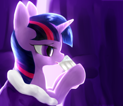 Size: 1804x1553 | Tagged: safe, artist:mgmax, imported from derpibooru, twilight sparkle, alicorn, pony, bedroom eyes, cape, clothes, curtains, drinking, female, hoof hold, milk, solo, twilight sparkle (alicorn)