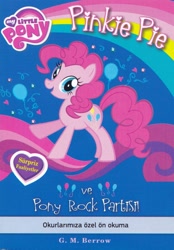 Size: 1224x1756 | Tagged: safe, imported from derpibooru, pinkie pie, book, cover, female, g.m. berrow, looking at you, solo, stock vector, turkish
