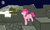 Size: 2228x1319 | Tagged: safe, artist:derpywoolfs, imported from derpibooru, pinkie pie, cloud, female, hill, looking away, looking up, moon, night, smiling, solo, space, stars, tree, walking, wall