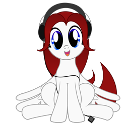 Size: 2030x2019 | Tagged: safe, artist:avarick, imported from derpibooru, oc, oc only, oc:lightning verse, pegasus, pony, headphones, simple background, solo, transparent background