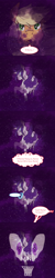 Size: 500x2500 | Tagged: safe, artist:twilidramon, imported from derpibooru, applejack, nightmare rarity, rarity, earth pony, pony, unicorn, ask-rarijack, comic, female, lesbian, mare, nightmare rarijack, rarijack, shipping, tumblr
