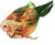 Size: 1024x843 | Tagged: safe, artist:philota, imported from derpibooru, applejack, human, mermaid, female, humanized, mermaidized, simple background, solo, species swap, transparent background