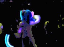 Size: 786x577 | Tagged: safe, artist:ask-wub-pon3, artist:atalonthedeer, imported from derpibooru, dj pon-3, vinyl scratch, human, animated, dancing, fursuit, gif, glowstick, irl, irl human, photo, rave, rotlcon, video