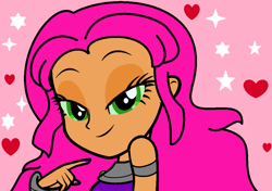 Size: 1025x720 | Tagged: safe, artist:cutelovelover, imported from derpibooru, equestria girls, crossover, equestria girls-ified, female, solo, starfire, teen titans