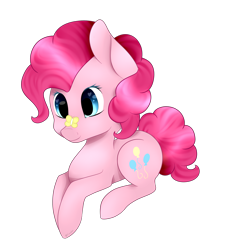 Size: 2378x2640 | Tagged: safe, artist:itsizzybel, imported from derpibooru, pinkie pie, butterfly, pony, female, simple background, solo, transparent background