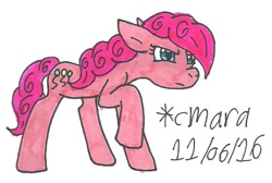 Size: 728x490 | Tagged: safe, artist:cmara, imported from derpibooru, pinkie pie, female, solo, traditional art