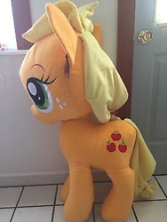 Size: 300x400 | Tagged: safe, imported from derpibooru, applejack, pony, 42 inches, hasbro, irl, official, photo, plushie, solo