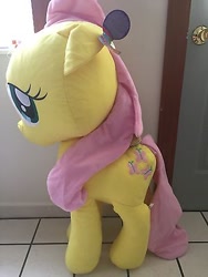 Size: 300x400 | Tagged: safe, imported from derpibooru, fluttershy, pony, 42 inches, hasbro, irl, photo, plushie, solo