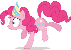 Size: 10082x7126 | Tagged: safe, artist:illumnious, imported from derpibooru, pinkie pie, castle sweet castle, .ai available, absurd resolution, female, hat, party hat, s05e03, simple background, solo, transparent background, vector