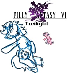 Size: 298x324 | Tagged: safe, artist:rydelfox, imported from derpibooru, twilight, pony, female, filly fantasy vi, g1, pixel art, solo, sprite