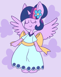 Size: 1147x1459 | Tagged: safe, artist:typhwosion, imported from derpibooru, twilight sparkle, alicorn, pony, bipedal, clothes, dress, female, solo, twilight sparkle (alicorn)