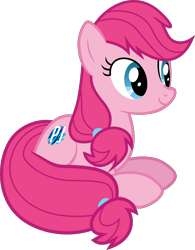 Size: 6980x8970 | Tagged: safe, artist:pink1ejack, imported from derpibooru, oc, oc only, oc:pinkie jack, earth pony, pony, 2017 community collab, derpibooru community collaboration, absurd resolution, simple background, sitting, solo, transparent background, vector