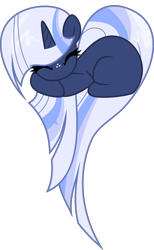 Size: 2349x3805 | Tagged: safe, artist:limedreaming, imported from derpibooru, oc, oc only, oc:silverlay, original species, heart pony, simple background, sleeping, solo, transparent background, umbra pony