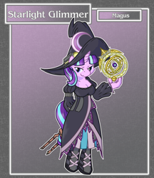 Size: 1688x1950 | Tagged: safe, artist:brownie-bytes, imported from derpibooru, starlight glimmer, anthro, unguligrade anthro, crossover, female, final fantasy, magus, solo