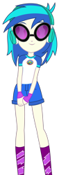 Size: 1500x4425 | Tagged: safe, artist:sketchmcreations, imported from derpibooru, dj pon-3, vinyl scratch, equestria girls, legend of everfree, absurd resolution, female, headphones, simple background, solo, transparent background, vector