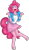 Size: 1488x2570 | Tagged: safe, artist:namygaga, imported from derpibooru, pinkie pie, anthro, unguligrade anthro, clothes, cute, equestria girls outfit, excited, female, fluffy, happy, open mouth, simple background, skirt, skirt lift, solo, transparent background, unshorn fetlocks