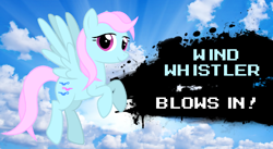 Size: 1024x563 | Tagged: safe, edit, editor:mega-poneo, imported from derpibooru, wind whistler, pony, female, g1, g1 to g4, g4, generation leap, meme, newcomer, solo, super smash bros., video game