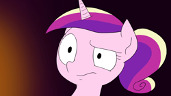 Size: 1366x768 | Tagged: safe, artist:doublewbrothers, imported from derpibooru, screencap, princess cadance, pony, animated at source, female, solo, teen princess cadance, thought crimes, younger