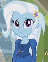 Size: 812x1048 | Tagged: safe, edit, edited screencap, imported from derpibooru, screencap, trixie, equestria girls, cute, daaaaaaaaaaaw, diatrixes, female, inverted mouth, solo