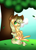 Size: 602x835 | Tagged: safe, artist:playercreeps, imported from derpibooru, applejack, pony, female, solo, tree