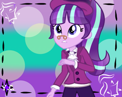 Size: 907x720 | Tagged: safe, artist:yaycelestia0331, imported from derpibooru, snowfall frost, starlight glimmer, equestria girls, equestria girls-ified, female, solo