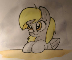 Size: 1024x849 | Tagged: safe, artist:chrispy248, imported from derpibooru, derpy hooves, pegasus, pony, female, mare, solo, traditional art