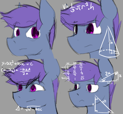 Size: 1280x1181 | Tagged: safe, artist:noxy, imported from derpibooru, oc, oc only, oc:windy dripper, pegasus, pony, annoyed, confused, explicit source, male, math, math lady meme, meme, reaction, solo