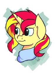 Size: 768x1024 | Tagged: safe, artist:everdale, imported from derpibooru, sunset shimmer, pony, female, solo