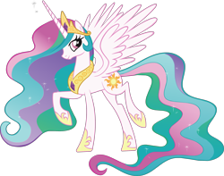 Size: 2848x2247 | Tagged: safe, imported from derpibooru, princess celestia, castle creator, female, official, raised hoof, simple background, solo, stock vector, vector