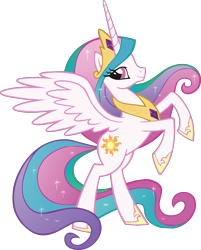 Size: 2299x2864 | Tagged: safe, imported from derpibooru, princess celestia, alicorn, pony, castle creator, female, g4, horn, official, rearing, solo, spread wings, stock vector, vector, wings
