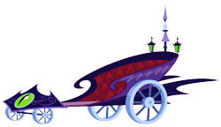 Size: 1639x947 | Tagged: safe, imported from derpibooru, castle creator, chariot, luna's chariot, no pony, official, simple background, solo, transparent background, vector, vehicle