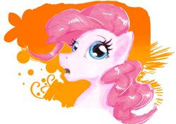 Size: 1245x876 | Tagged: safe, artist:testostepone, imported from derpibooru, pinkie pie, bust, female, portrait, solo