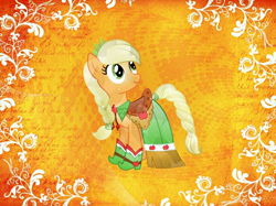 Size: 1600x1199 | Tagged: safe, artist:riofluttershy, artist:theshadowstone, imported from derpibooru, applejack, pony, clothes, dress, female, gala dress, solo