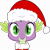 Size: 6979x6943 | Tagged: safe, artist:pink1ejack, imported from derpibooru, spike, dragon, absurd resolution, christmas, hat, holiday, looking at you, male, santa hat, simple background, solo, transparent background, vector