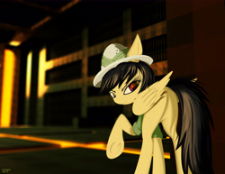 Size: 6600x5100 | Tagged: safe, artist:styroponyworks, imported from derpibooru, daring do, pony, 3d, absurd resolution, blender, butt, female, lava, looking back, mixed media, plot, raised hoof, rear view, solo, temple, underhoof