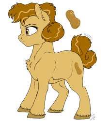 Size: 1800x2000 | Tagged: safe, artist:shimazun, imported from derpibooru, oc, oc only, oc:peanut, earth pony, pony, simple background, solo, transparent background