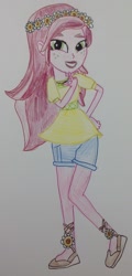 Size: 1081x2256 | Tagged: safe, artist:reddragondan, imported from derpibooru, gloriosa daisy, equestria girls, legend of everfree, female, simple background, solo, traditional art, white background