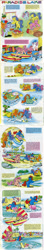 Size: 745x4192 | Tagged: safe, imported from derpibooru, ace, bon bon (g1), bright eyes, clover (g1), lancer, patch (g1), starlight (g1), sweetheart, teddy, earth pony, pony, comic:my little pony (g1), my little pony tales, absurd resolution, bipedal, bipedal leaning, boat, bow, capsize, catamaran, comic, g1, hamper, hat, lake, laughing, laughingcolts.gif, leaning, paradise lake, pedalo, rescue, splash, tail bow, teasing, water