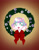 Size: 1280x1656 | Tagged: safe, artist:flutterluv, imported from derpibooru, princess flurry heart, pony, bust, christmas, christmas wreath, female, looking at you, open mouth, smiling, solo, underhoof