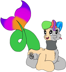 Size: 946x1036 | Tagged: safe, artist:andandampersand, derpibooru exclusive, imported from derpibooru, oc, oc only, oc:andandampersand, merpony, 2017 community collab, derpibooru community collaboration, flat colors, multiple heads, simple background, solo, three heads, transparent background