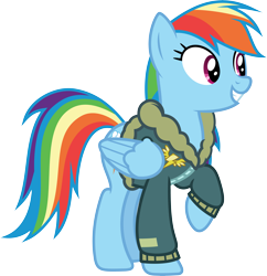 Size: 6001x6187 | Tagged: safe, artist:deratrox, imported from derpibooru, rainbow dash, top bolt, .svg available, absurd resolution, bomber jacket, clothes, female, jacket, simple background, solo, transparent background, vector