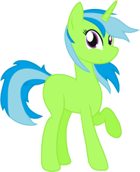 Size: 1799x2208 | Tagged: safe, artist:starstridepony, imported from derpibooru, oc, oc only, oc:abstract, pony, unicorn, raised hoof, simple background, solo, transparent background