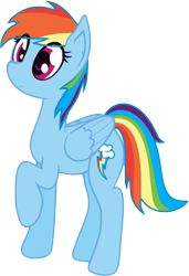 Size: 1683x2456 | Tagged: safe, artist:starstridepony, imported from derpibooru, rainbow dash, cute, female, raised hoof, simple background, solo, transparent background