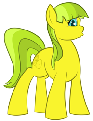 Size: 3863x5000 | Tagged: safe, artist:unpeeledwasp, imported from derpibooru, oc, oc only, oc:lemon drop, earth pony, pony, 2017 community collab, derpibooru community collaboration, absurd resolution, female, mare, simple background, solo, transparent background