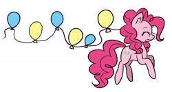 Size: 2560x1371 | Tagged: artist needed, safe, imported from derpibooru, pinkie pie, earth pony, pony, my little brony risovach, balloon, eyes closed, female, mare, solo