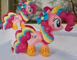 Size: 3496x2720 | Tagged: safe, artist:epicrainbowcrafts, imported from derpibooru, pinkie pie, irl, photo, plushie, rainbow power, solo