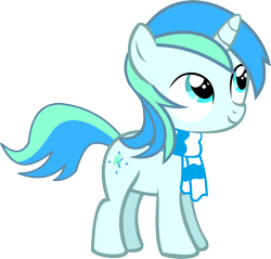 Size: 11423x10901 | Tagged: safe, artist:cyanlightning, imported from derpibooru, oc, oc only, oc:cyan lightning, pony, unicorn, .svg available, absurd resolution, clothes, colt, male, scarf, simple background, solo, transparent background, vector