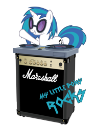 Size: 2400x3200 | Tagged: safe, artist:ak71, imported from derpibooru, dj pon-3, vinyl scratch, pony, female, pun, solo, turntable